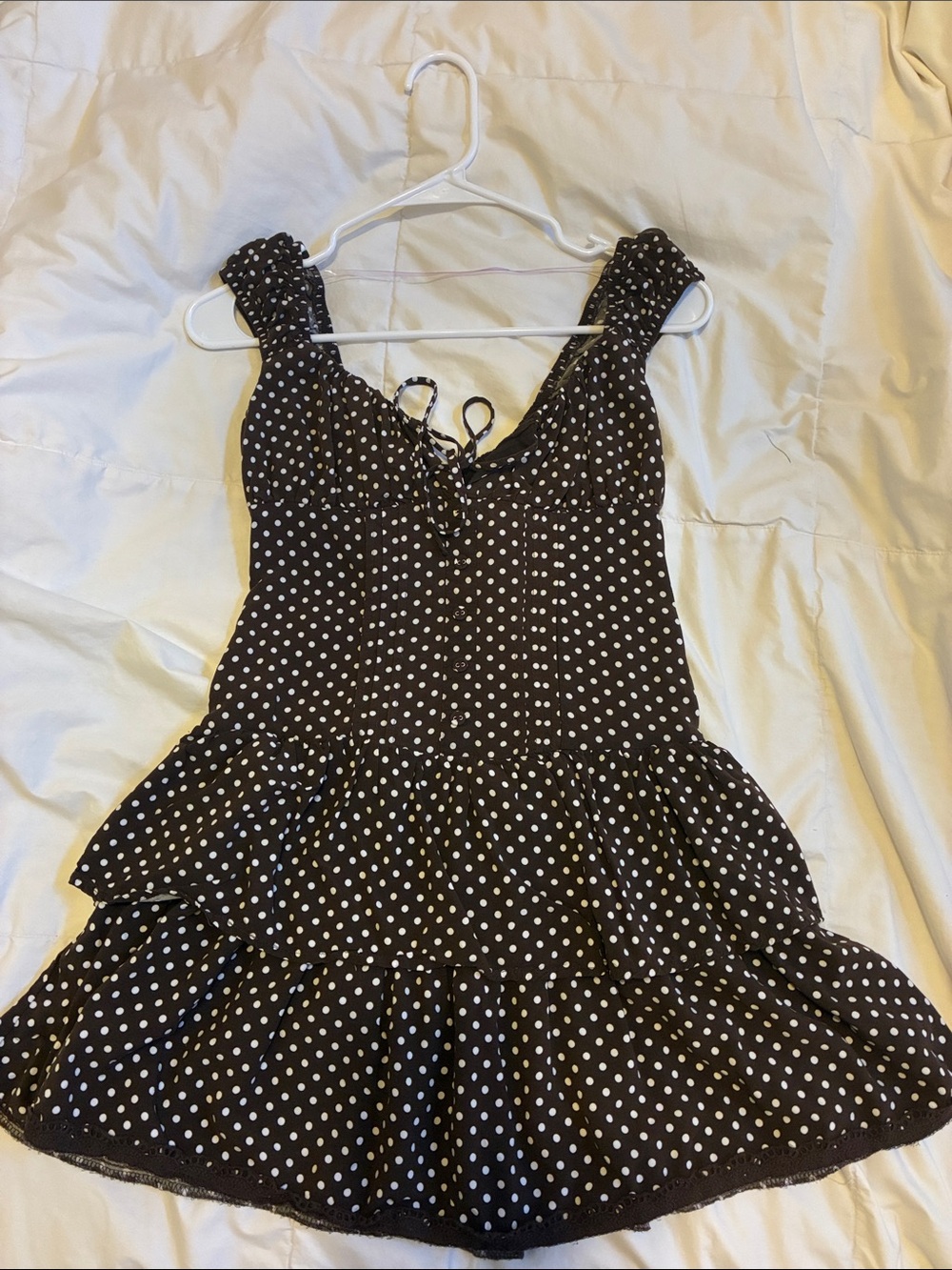 wild fable Black and White Polka Dot Mini Dress